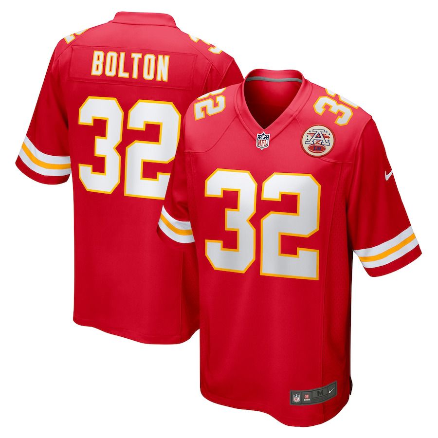Men Kansas City Chiefs #32 Nick Bolton Nike Red Game NFL Jersey